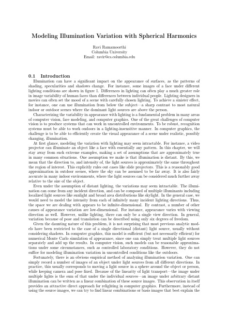 Modeling Illumination Variation With Spherical Harmonics