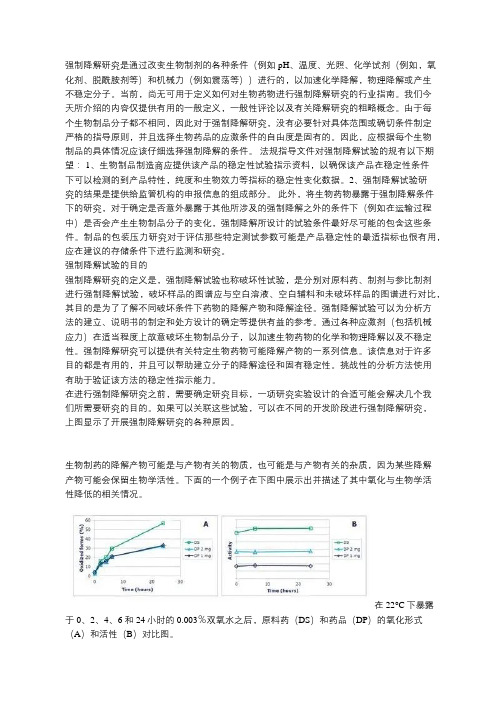 生物制品强制降解试验怎么做