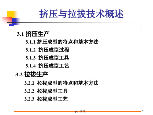 挤压与拉拔技术概述  ppt课件