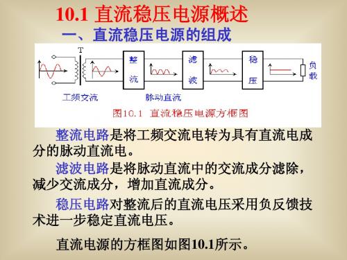 模电 课件10.1 直流稳压电源概述