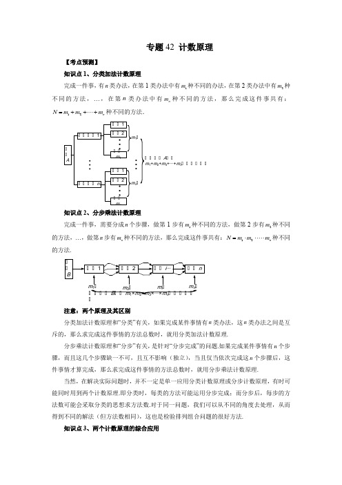 专题42 计数原理(解析版)