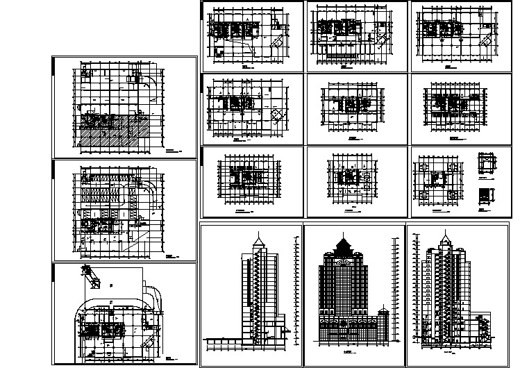 某地区酒店建筑设计施工图(全套)