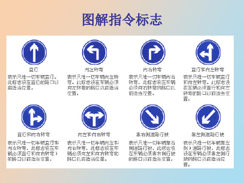 道路安全知识培训标志