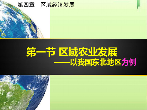 人教版高中地理必修三第四章第一节《区域农业发展——以我国东北地区为例》课件(共17张PPT)