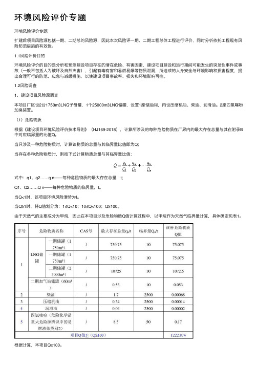 环境风险评价专题