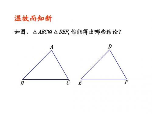 探索三角形全等的条件1