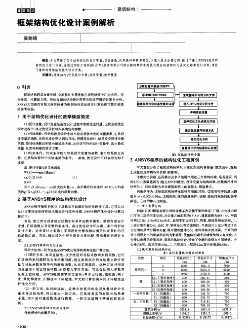 框架结构优化设计案例解析