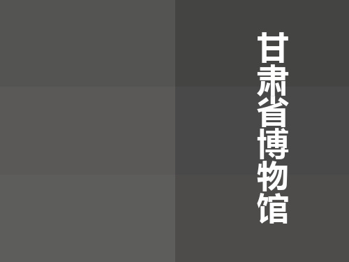 【2019年整理】甘肃省博物馆