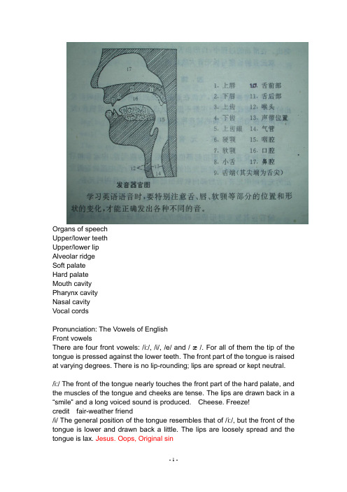 音标发音中英文讲解