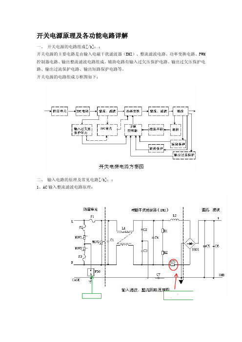 开关电源原理及各功能电路详解