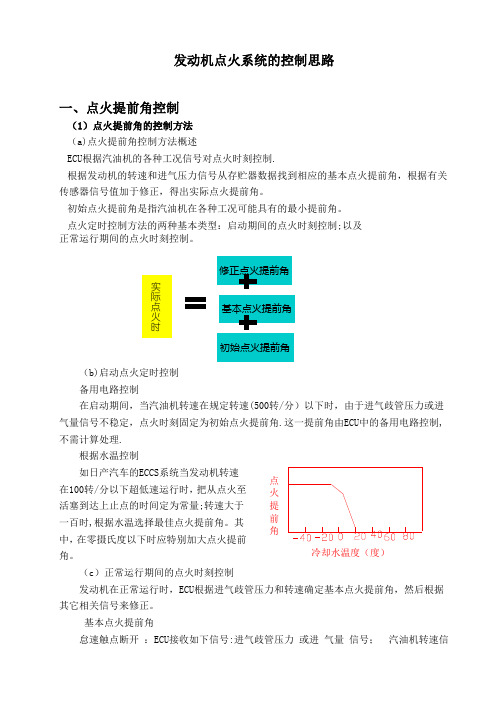 发动机点火系统的控制思路