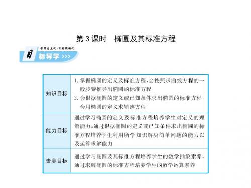 人教A版高中数学选修2-1课件：2-2 第3课时 椭圆及其标准方程