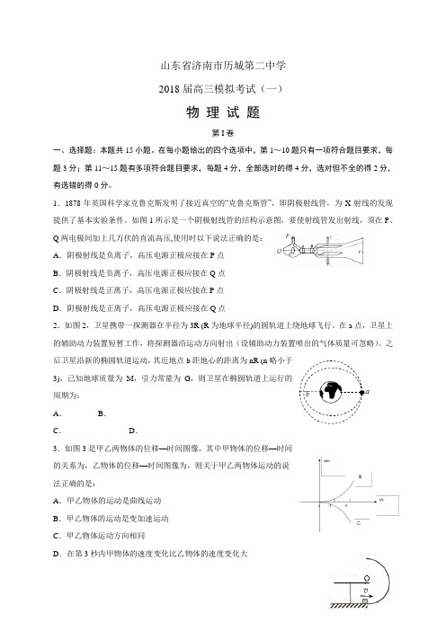 山东省济南市历城第二中学高三模拟考试(一)——物理物理