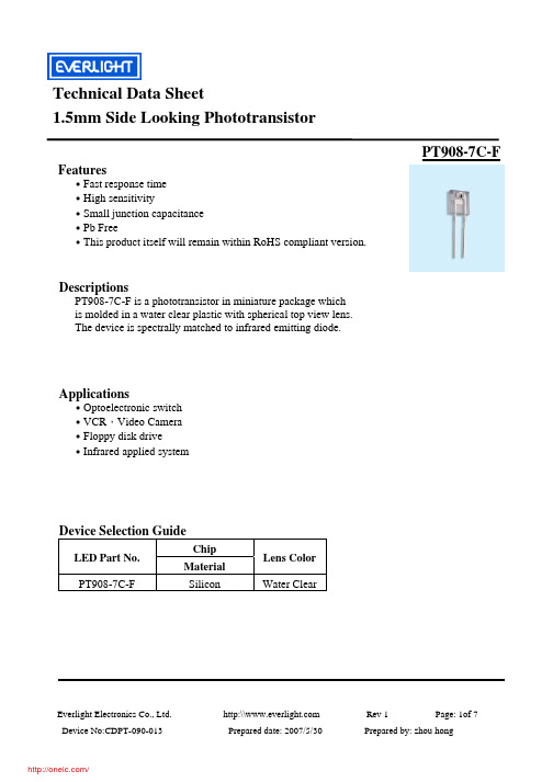 PT908-7C-F;中文规格书,Datasheet资料