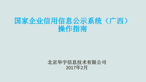 国家企业信用信息公示系统(广西)