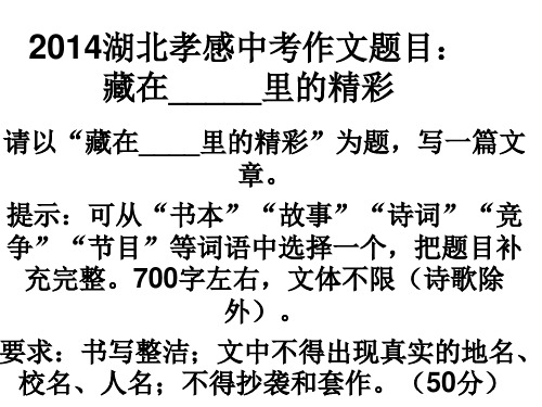 “藏在——的精彩”作文例文