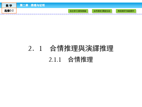 人教版高中数学课件-推理与证明