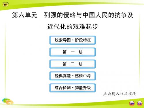 列强的侵略与中国人民的抗争及近代化的艰难起步