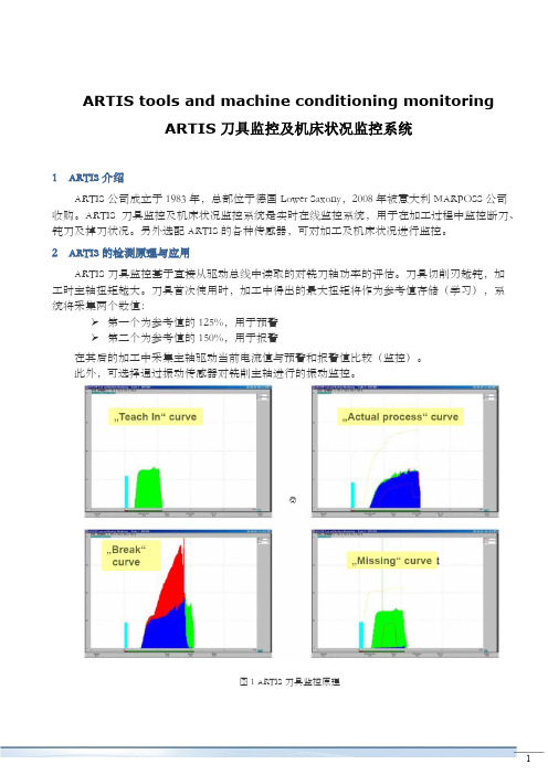 ARTIS刀具监控及机床状况监控系统