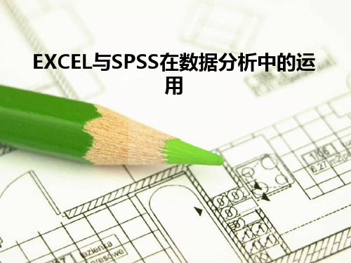 excel与spss在数据分析中的运用PPT课件