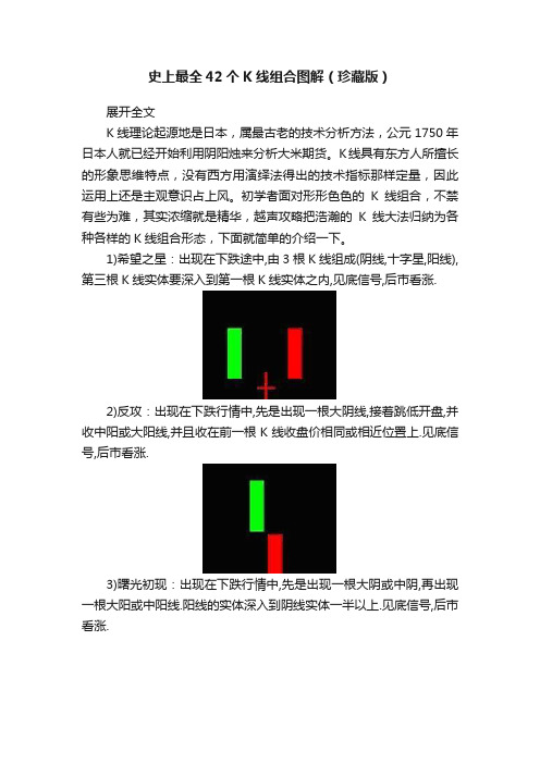 史上最全42个K线组合图解（珍藏版）