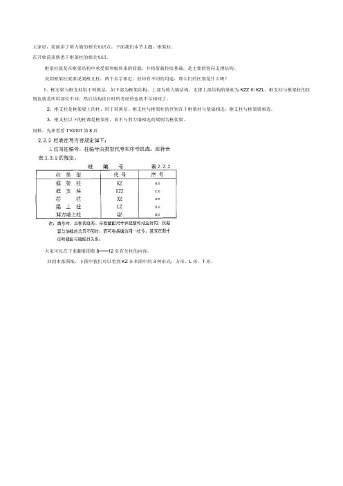 【建筑圈】工程实例结构图讲解 04墙、柱平面布置图(三)柱