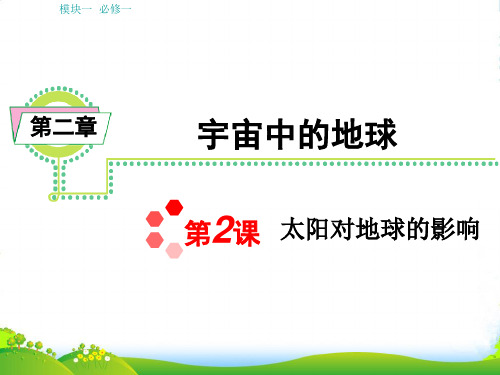 浙江省高中地理第一轮学海导航总复习模块1 第2章第2课 太阳对地球的影响课件 湘教必修1