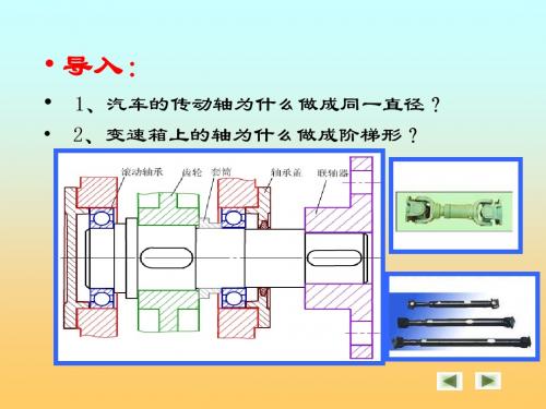 汽车机械基础-汽车常用零件-轴课件