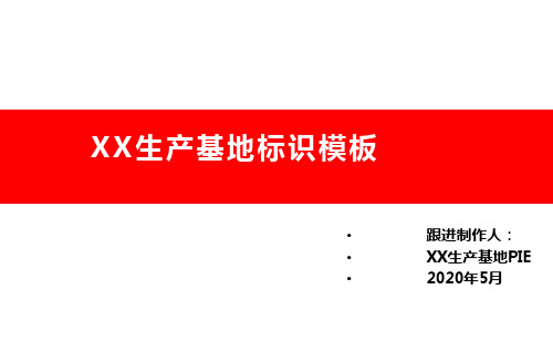 工厂、车间标识模板大全