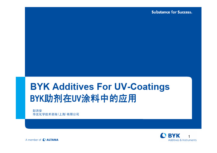 BYK Additives for UV coatings_201107