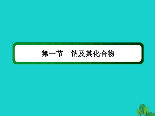 高考化学复习第三章金属及其化合物1.1钠及其化合物课件