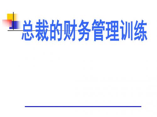 总裁财务管理训练_2008-6-13