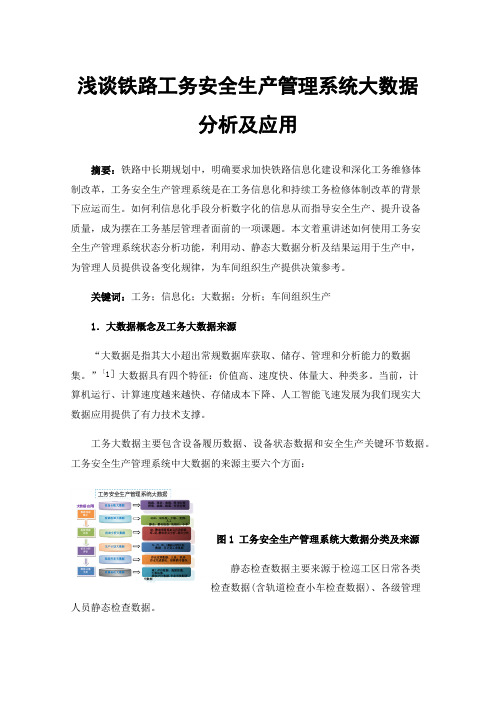 浅谈铁路工务安全生产管理系统大数据分析及应用