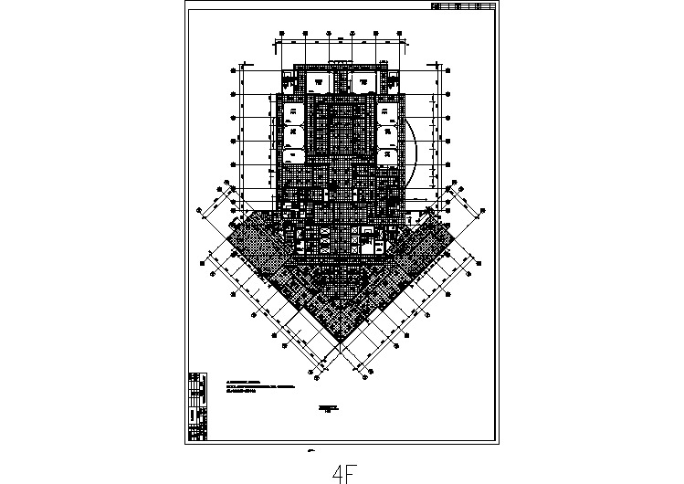 某高层国家中医医疗建筑cad施工图