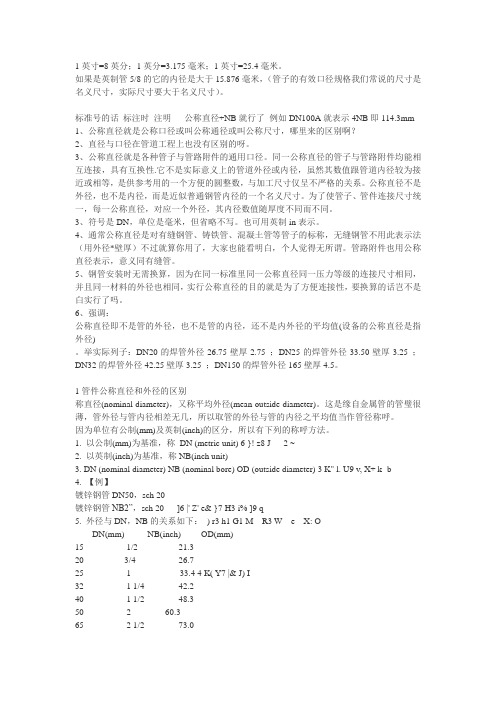 英制管