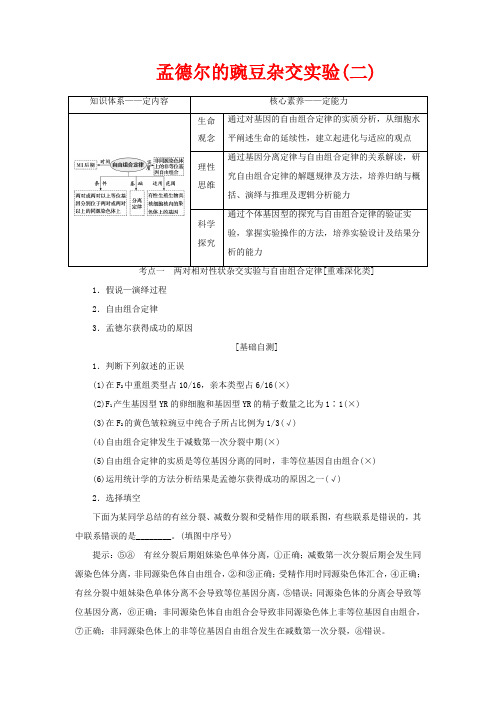 高考生物一轮复习 第五单元 第二讲 孟德尔的豌豆杂交实验(二)讲义(含解析)-高三全册生物教案