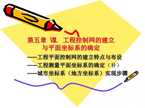 5---8---2工程控制网的建立与平面坐标系的确定-文档资料