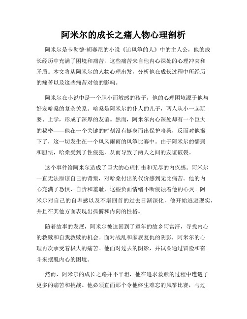 阿米尔的成长之痛人物心理剖析