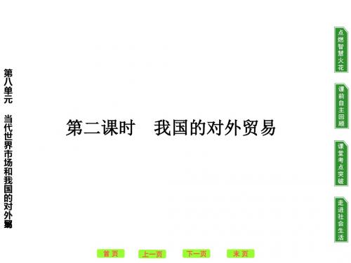 高三一轮政治经济常识第8单元PPT课件(当代世界市场等6个) 1