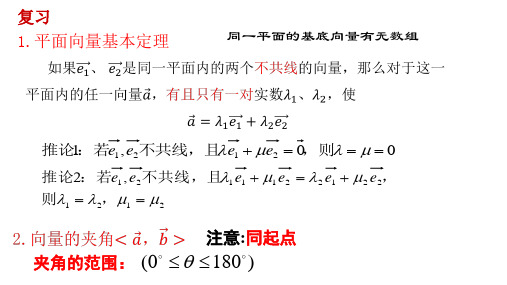 高中数学人教A版必修4.2-.3平面向量的正交分解及坐标表示、坐标运算课件