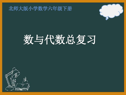 六年级下学期数学数与代数—数的认识(课件)