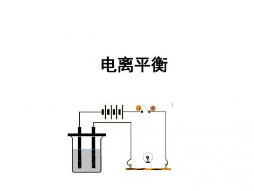 高三化学电离平衡