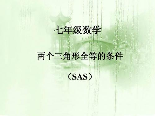 两个三角形全等的条件(SAS)-教学课件