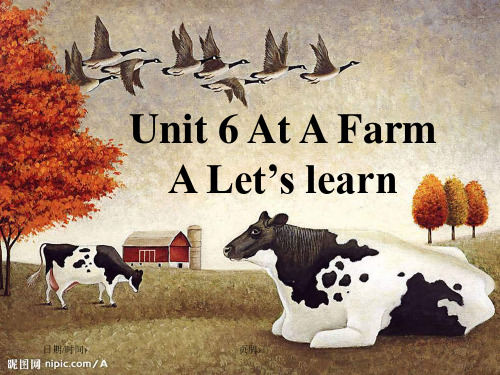 小学英语PEP人教版四年级下册《Unit6 At a farm》2PPT课件