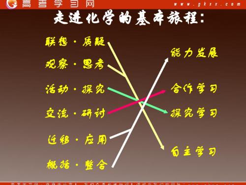 《走进化学科学》课件19(18张PPT)(鲁科版必修1)