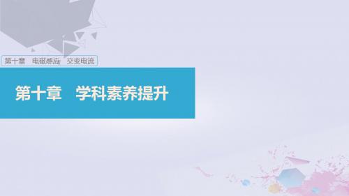 高考物理大一轮复习 第十章 电磁感应 交变电流本章学