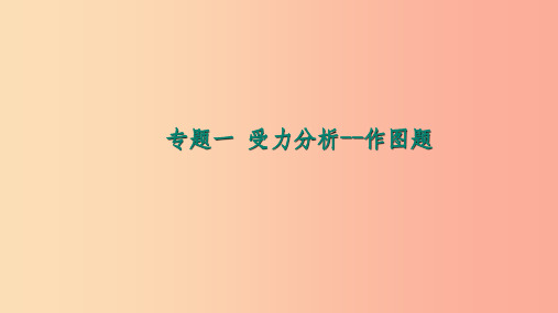 八年级物理全册 专题一 受力分析——作图题课件 (新版)沪科版