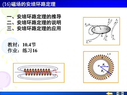 磁场的安培环路定理