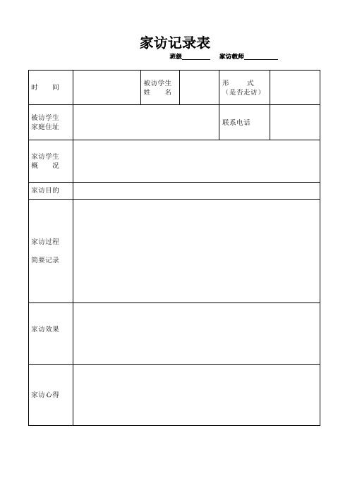 教师家访记录表[1]
