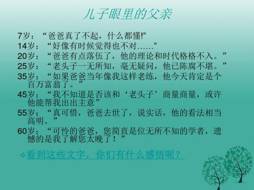 八年级语文上册7《背影》课件新人教版